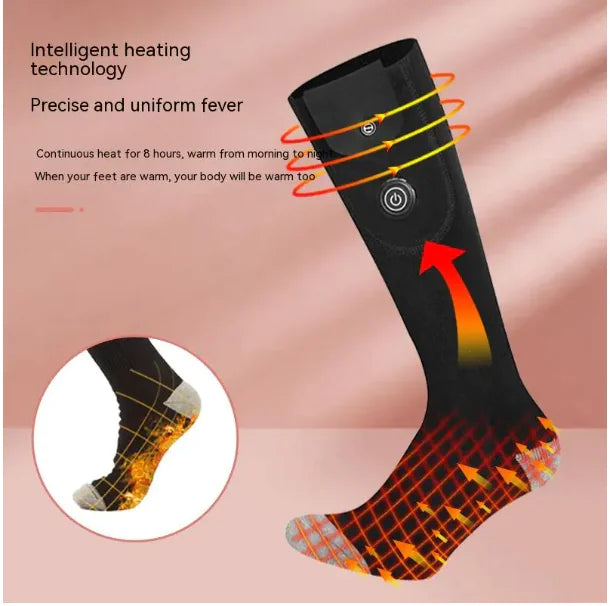 Electric Heated Ski Socks